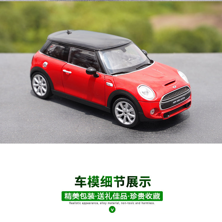 Original factory 1:18 Welly Mini cooper S new mini Hatch diecast alloysimulation toy car model for gift