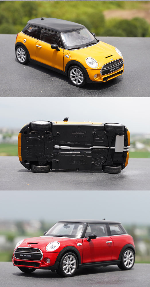Original factory 1:18 Welly Mini cooper S new mini Hatch diecast alloysimulation toy car model for gift