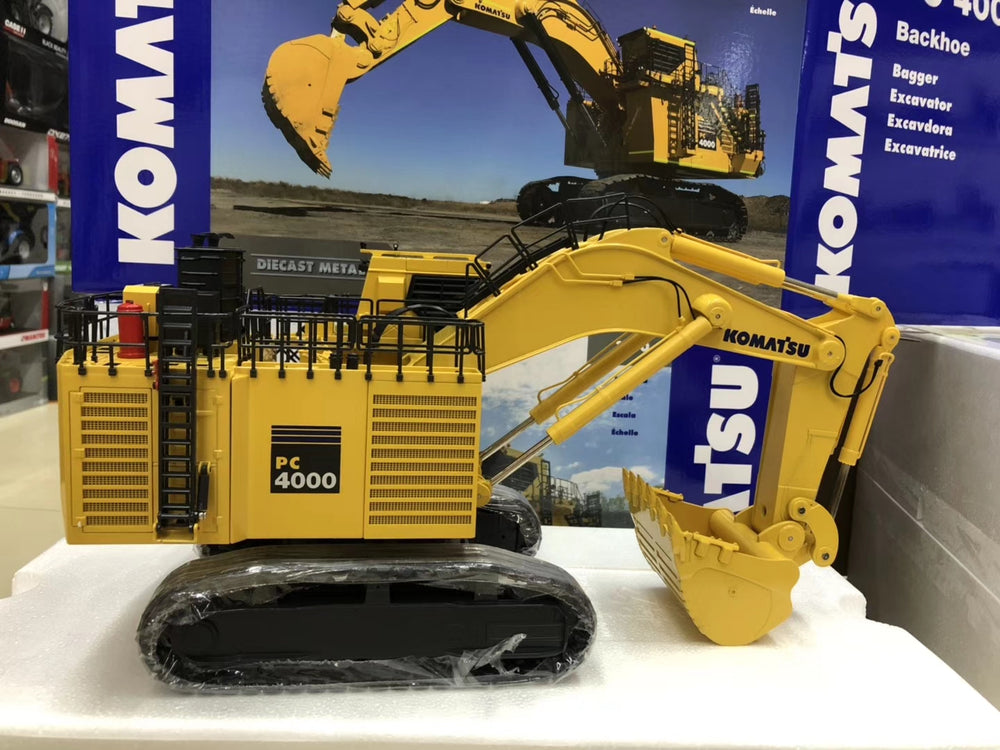 NZG 9331 1:50 KOMATSU PC4000 Bucket Crawler Excavator Model Hydraulic Backhoe Mining Excavator for toy, gift