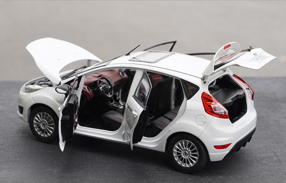 Original factory 1:18 FORD Classic New FIESTA 2013 1.0T diecast car model for gift
