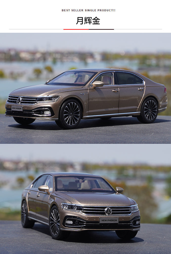 Original Authentic collectible 1:18 SAIC Volkswagen Faion Phideon 2021 brand new diecast sedan alloy car model for kids gift