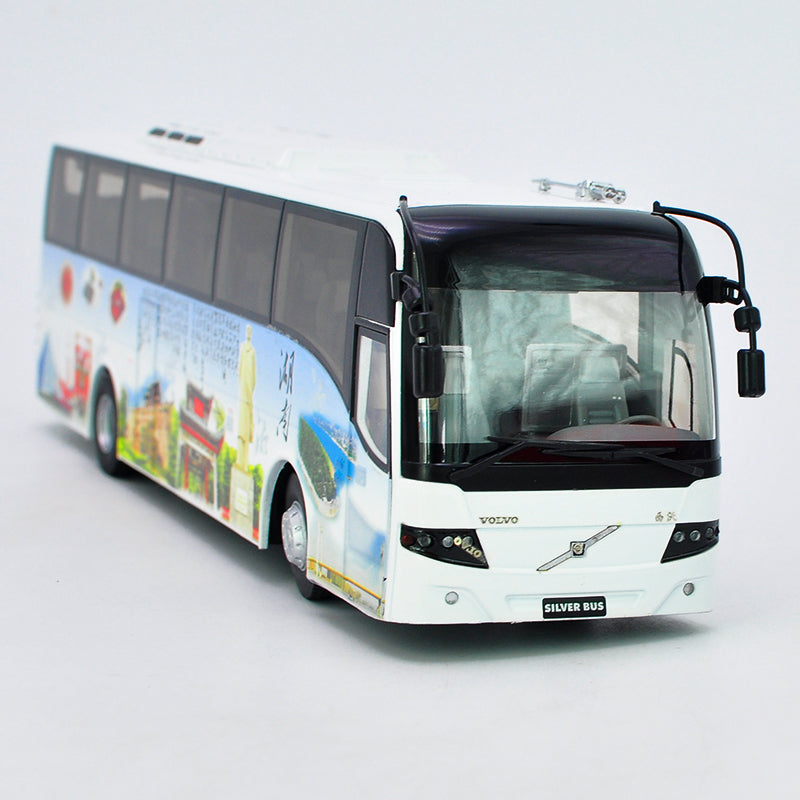 1:42/1:43 Volvo 9300 silver diecast bus models