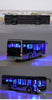 Original factory 1:42 Golden Dragon Weiblue Azure diecast alloy bus model with lamps for gift, collection