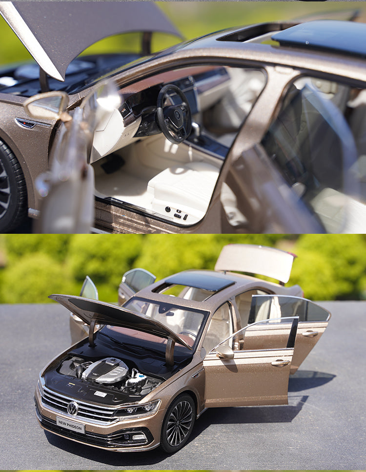 Original Authentic collectible 1:18 SAIC Volkswagen Faion Phideon 2021 brand new diecast sedan alloy car model for kids gift