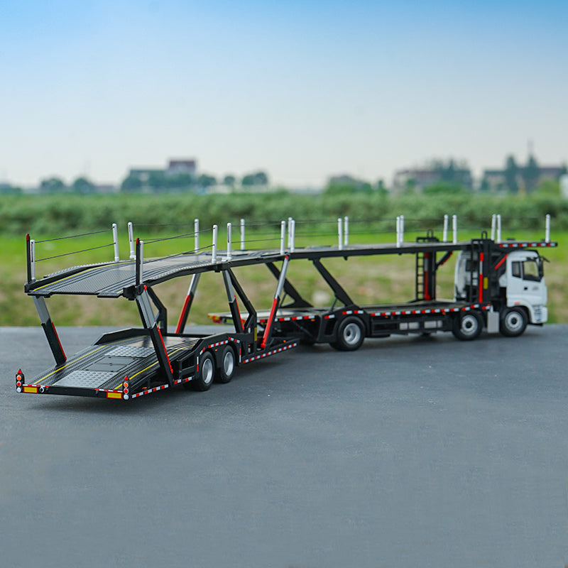 1:36 Classic diecast Foton Daimler Auman Mid-Axle GTL Car Carrier/car transporter Model