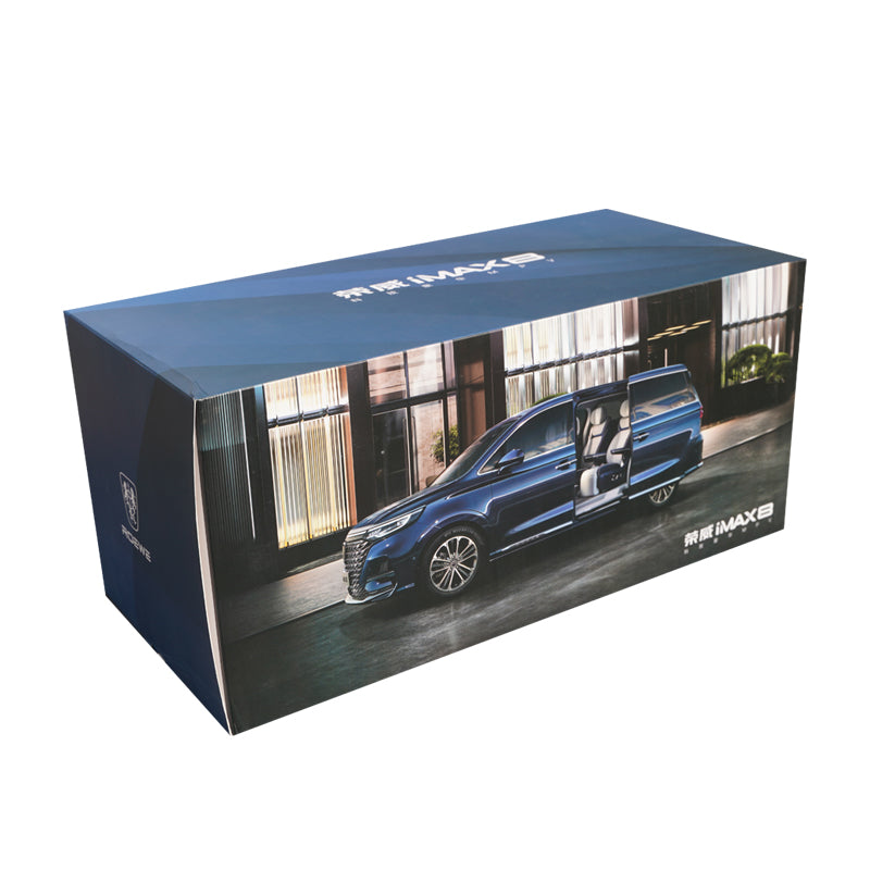 Original factory 1:16 SAIC IMAX8 ROEWE MPV Purple diecast toy car Vehicle model for gift, collection