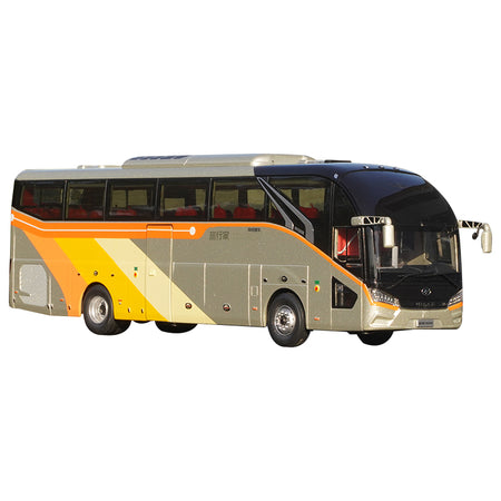 High quality authentic 1:42 Higer Tourist Diecast scale bus traveler model for sell