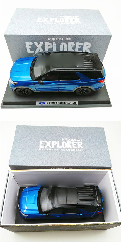 Original 1:18 2020 Ford Explorer sixth generation alloy scale car model for gift, collection