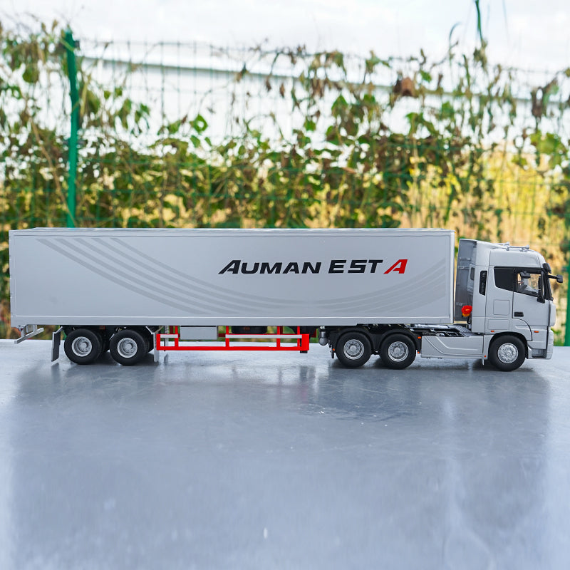 1 36 Foton Auman Est-a Container Truck Tractor Diecast Toy Model Collection White