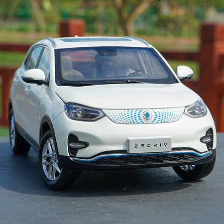 Original 1:18 2019 Zedriv GX5 SUV Diecast Model with small gift, New energy pure electric metal SUV model