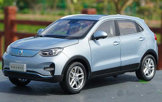 Original 1:18 2019 Zedriv GX5 SUV Diecast Model with small gift, New energy pure electric metal SUV model