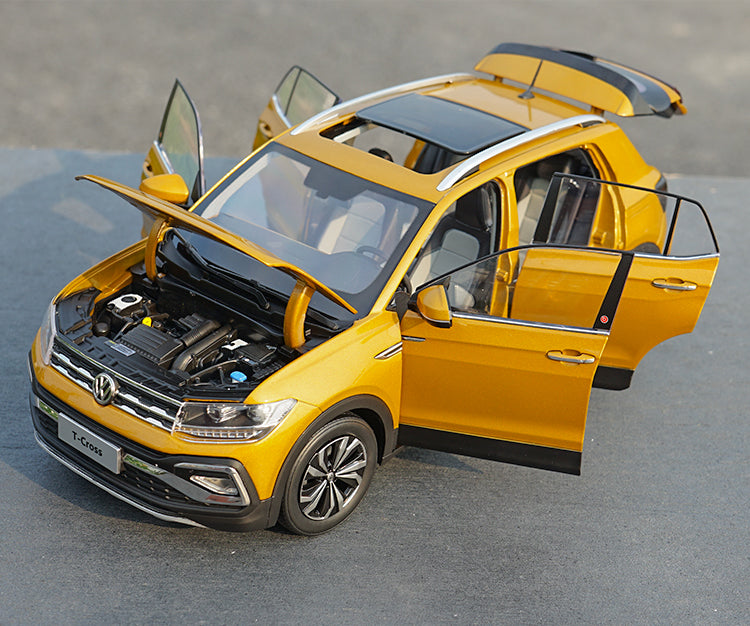 Original 1:18 Scale VW Volkswagen T-CROSS 2019 Metal Diecast Model Car with small gift