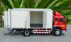 Original 1/24 SINOTRUK New Yellow River Luggage Truck Alloy Car Model, Zinc alloy van type truck model with samll gift