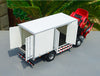Original 1/24 SINOTRUK New Yellow River Luggage Truck Alloy Car Model, Zinc alloy van type truck model with samll gift