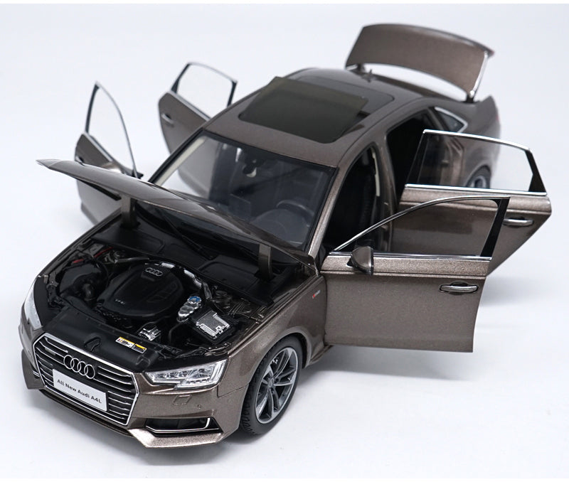 Original Authorized Authentic 1:18 Audi A4L 2017 Diecast Model Alloy Toy Car Miniature for christmas/Birthday gift, collection