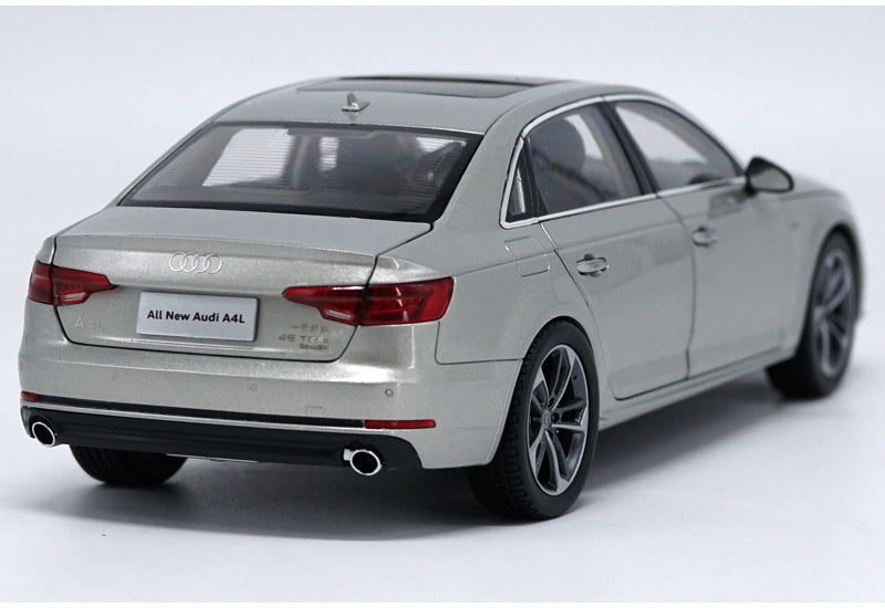 Original Authorized Authentic 1:18 Audi A4L 2017 Diecast Model Alloy Toy Car Miniature for christmas/Birthday gift, collection