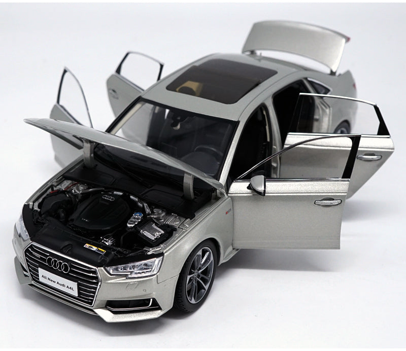 Original Authorized Authentic 1:18 Audi A4L 2017 Diecast Model Alloy Toy Car Miniature for christmas/Birthday gift, collection
