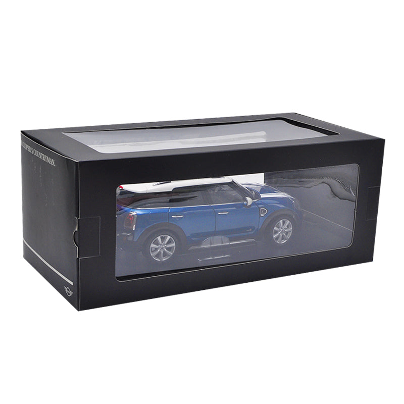 Original Authorized Authentic 1:18 mini cooper S countryman Diecast collectible Island BlueClassic toy models for christmas/Birthday gift, collection