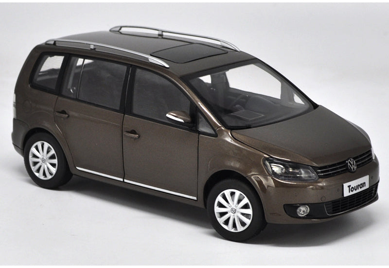 Original Authorized Authentic 1:18 scale Alloy Toy Vehicles VW NEW TOURAN Brown/black Car Model for christmas/Birthday gift, collection