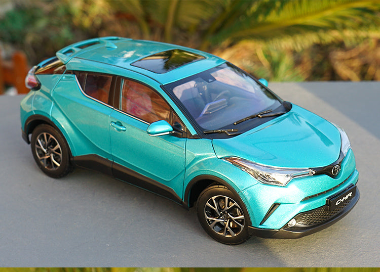 Original Authorized Authentic alloy 1:18 Toyota C-HR CHR Alloy Diecast Classic toy Car Model for gift, collection