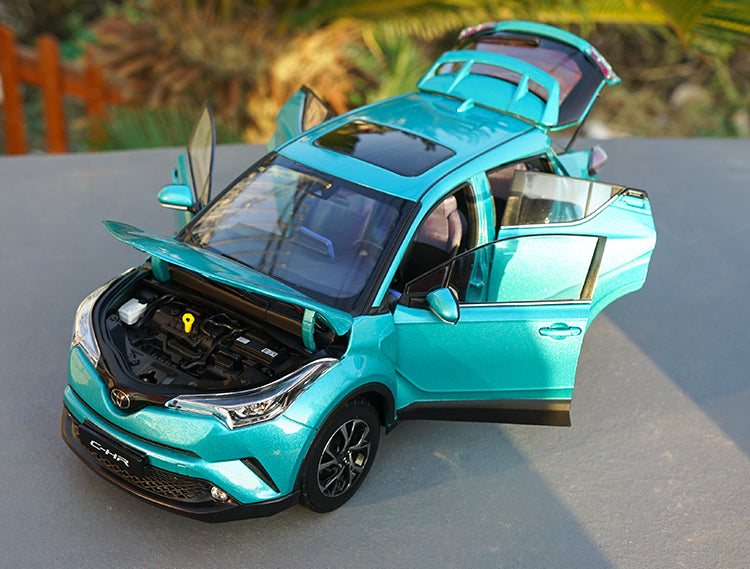 Original Authorized Authentic alloy 1:18 Toyota C-HR CHR Alloy Diecast Classic toy Car Model for gift, collection