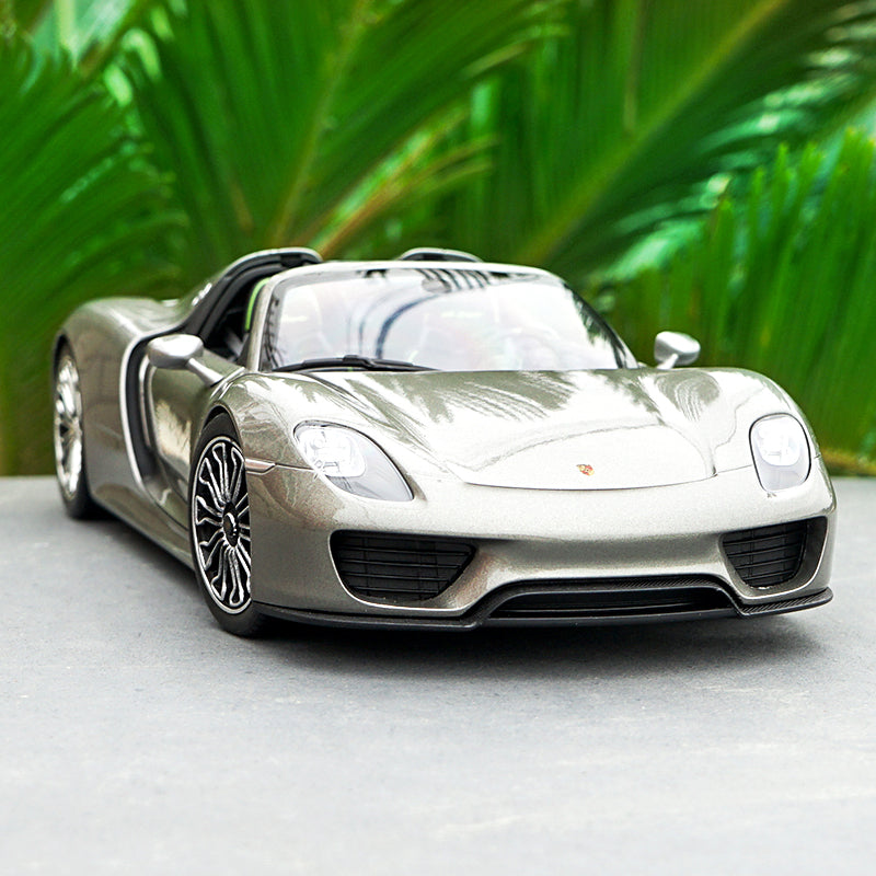 Original Diecast 1 18 Welly FX Porsche 918 Spyder roadster model