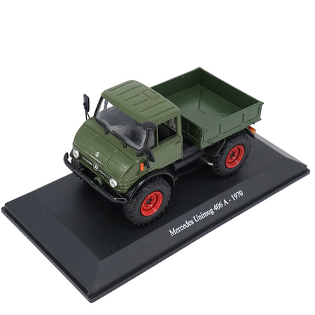 Original diecast 1:43 UH Unimog 406 A off-road vehicle military truck model with small gift