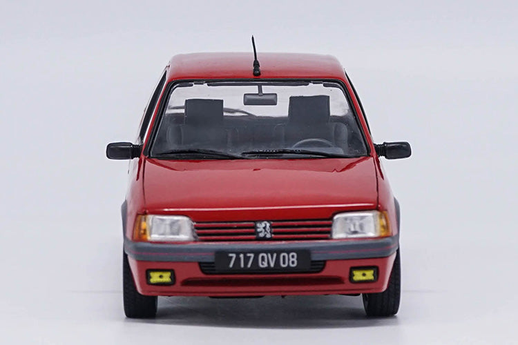 Original factory 1:18 1991 GTI PEUGEOT 205 Red Alloy metal Diecast Car classic Model For Adult Birthday/christmas gifts, collection