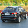 Original factory 1:18 Audi Q3 SUV car model black classic toy models for Birthday/christmas gifts, collection