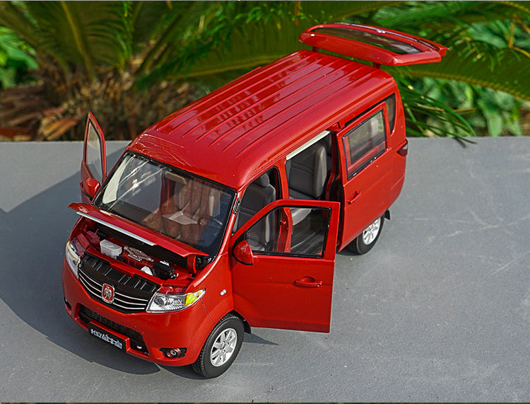 Original factory 1/18 Changan Automobile original manufacturer,Changan Jinniuxing van car model with small gift