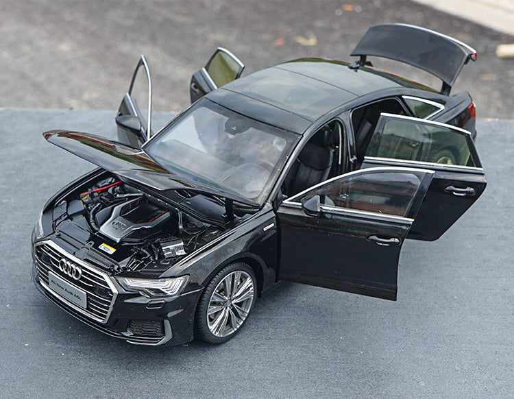 Original factory 1:18 Dealer Edition Audi A6L 2019 Die Cast Model Black with small gift