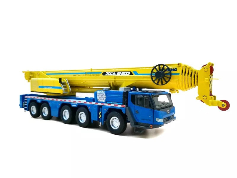 Original factory 2019 new 1:50 XCMG XCA220 truck crane models, Diecast construction engineering model for gift