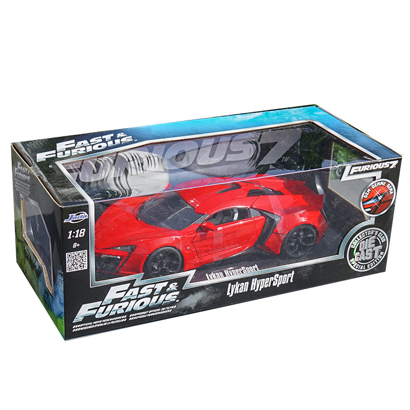 Original factory diecast 1:18 JADA Lykan sports car model for gift, collection