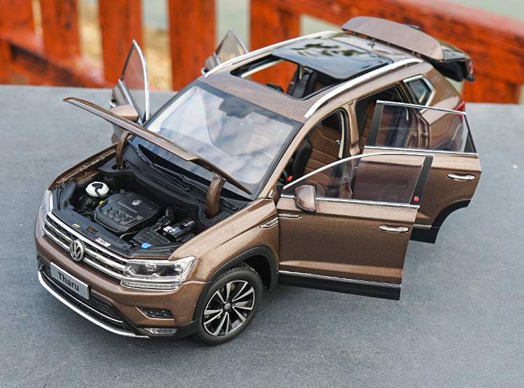 Original factory diecast 1:18 VW Tharu 2019 version SUV car model for gift, collection