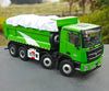 Original factory diecast 1:24 foton Auman GTL dumper model, diecast green eco-friendly dump truck model with small gift