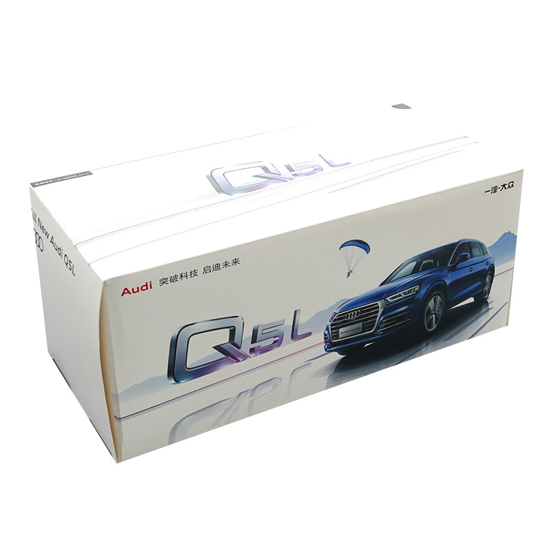 Original factory exquisite diecast 1:18 AUDI Q5L New Q5 2018 version alloy scale car model with small gift