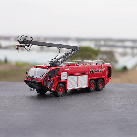 Original factory 1:50 Oshkosh Striker Diecast Fire fighting truck models metal Airfield fire engine truck model for gift