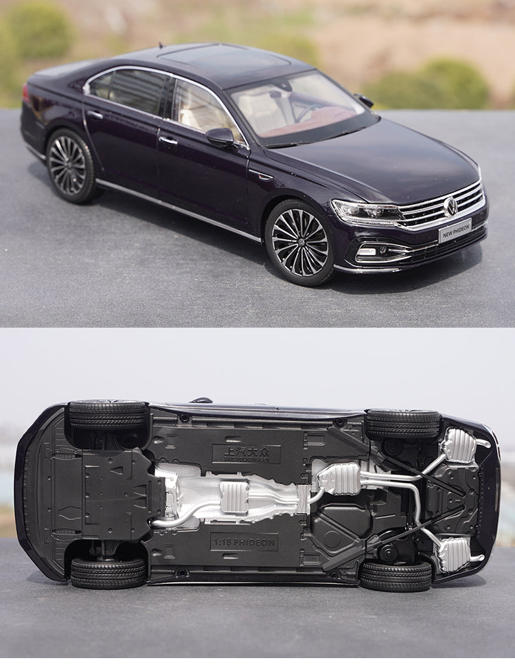 Original Authentic collectible 1:18 SAIC Volkswagen Faion Phideon 2021 brand new diecast sedan alloy car model for kids gift