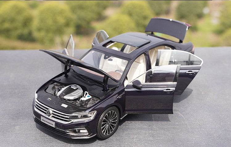 Original Authentic collectible 1:18 SAIC Volkswagen Faion Phideon 2021 brand new diecast sedan alloy car model for kids gift