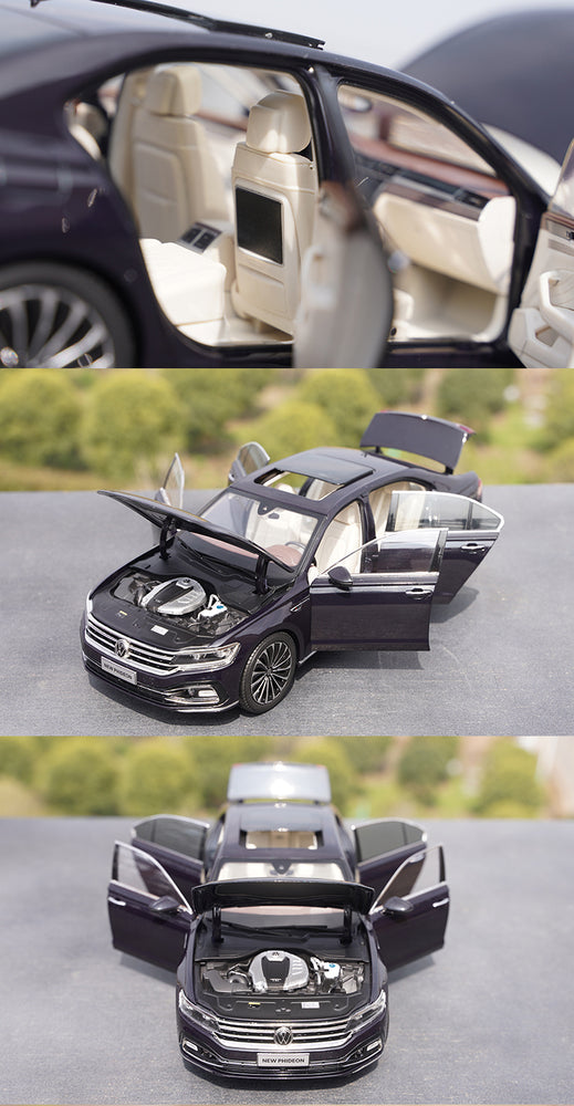 Original Authentic collectible 1:18 SAIC Volkswagen Faion Phideon 2021 brand new diecast sedan alloy car model for kids gift