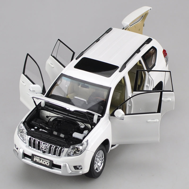 Original Authorized Authentic 1/18 Diecast SUV Car Model Toyota Land Cruiser Prado Model Toy Cars Diecast Metal Casting car Miniature Collection Toys Car for gift,collection