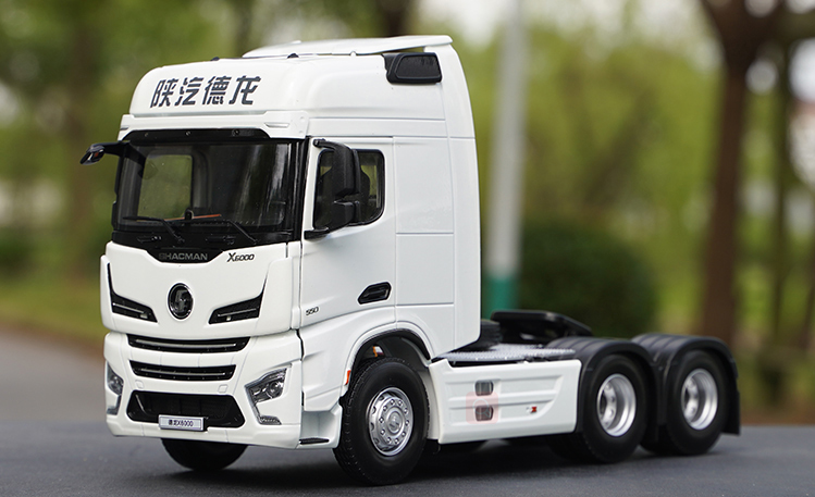 Original factory authentic 1:24 shaanxi SXQC Auto Deron X6000 heavy truck semi-trailer tractor diecast models for gift, collection