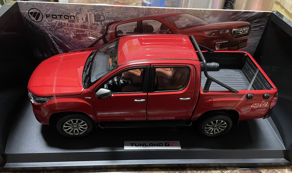High quality diecast toy vehical for 1:18 Foton Tunland Yutu 9 alloy pick up car model