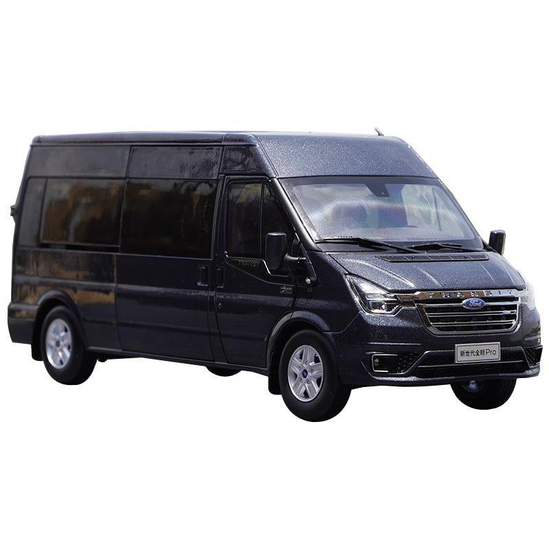 Original factory 1:18 Jiangling Ford New Generation Quanshun Pro Diecast Transit commercial vehicle van model for collection, gift