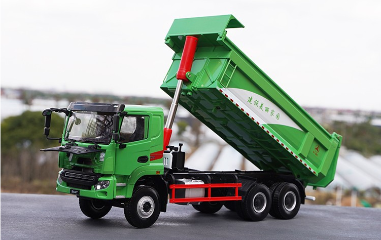 Original 1:24 SANY environmental intelligent alloy dump truck model metal muck truck heavy truck toy model