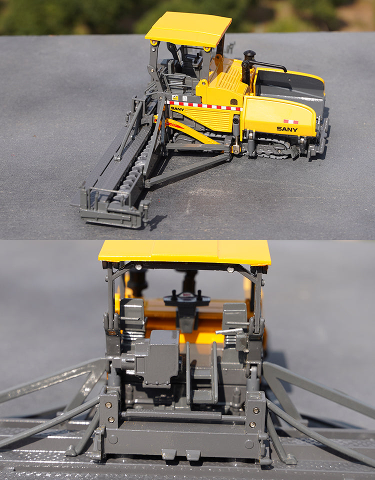 Original factory SANY 1:50 Metal alloy diecast asphalt road paver mode ...