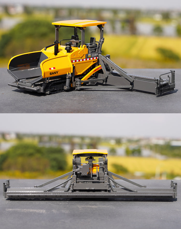 Original factory SANY 1:50 Metal alloy diecast asphalt road paver model for gift, collection