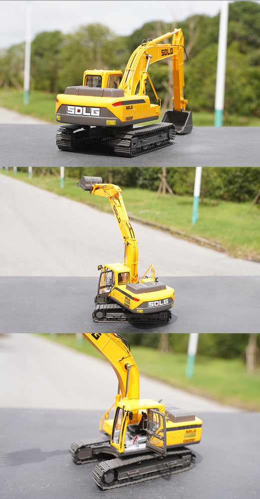 Original factory 1:35 Lingong SDLG E6225F Diecast Excavator model alloy engineering high simulation toy excavator model