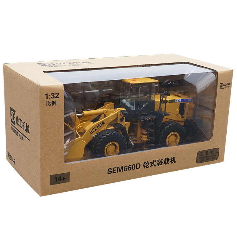 Original factory authentic Shangong loader diecast 1:32 SEM660D loader alloy construction model for toy gift