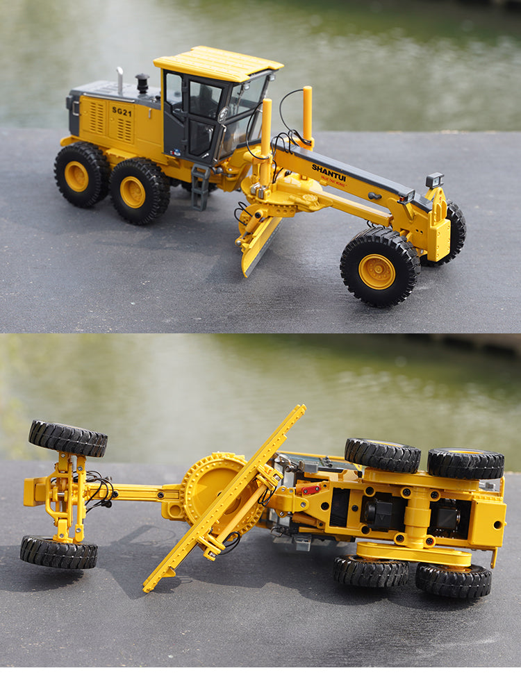 Original factory Shantui 1:35 SG21-3 diecast Grader model scale michanical engineering ally model